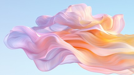 Poster - Flowing dreamlike abstraction artistic imagery creative environment vibrant textures abstract visuals