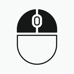Fototapete - scroll Computer mouse icon, illustrating different button presses. Vector illustration.