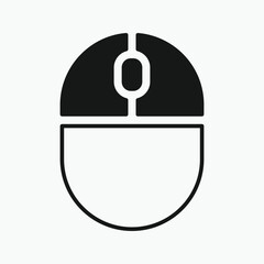 Fototapete - Computer mouse icon, illustrating different button presses. Vector illustration.