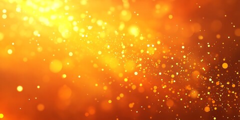 Poster - Golden bokeh lights sparkle abstract background.