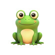 © Narong - Cute Cartoon Frog, 3D Render, Amphibian - Kawaii