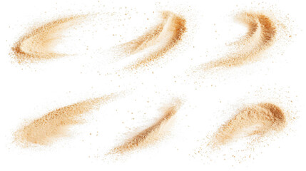 Poster - Dry Sand Explosions Captured in a Dynamic Collection Generative AI