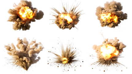 Poster - Dry Sand Explosions in Action Generative AI