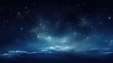 Wall Mural - A serene night sky filled with stars and subtle clouds, evoking calmness and wonder.