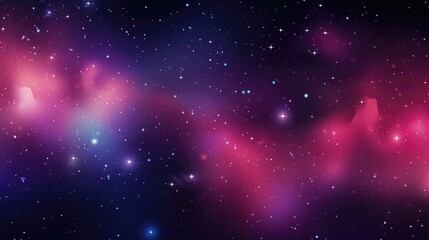 Wall Mural - A vibrant cosmic scene with stars and nebulae in a rich galaxy backdrop.