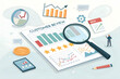 © SAIJID - 3D render Marketing analitics and development illustration. Taking part in business activities