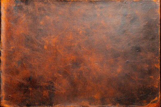 Vintage Leather Book Cover Texture with Rich Patina and Embossed Details for Literature-Themed Designs