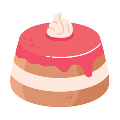 Wall Mural - Jelly cake icon