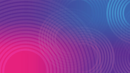 Wall Mural - abstract dynamic circular lines graphic pattern on pink and blue background