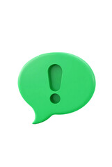 Wall Mural - buble chat with exclamation mark on it