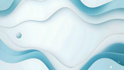 Poster - Abstract blue wave background vector presentation design illustration on a white background. 