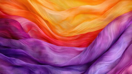 Poster - Vibrant abstract waves artistic design digital artwork colorful background close-up view fluid motion