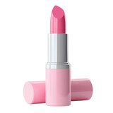 pink lipstick isolated on white background