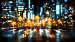 © MAN - Cityscape Night Abstract Background