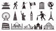 © Jamal - Flat icons of global culture, traditions, festivals, landmarks, and diversity.