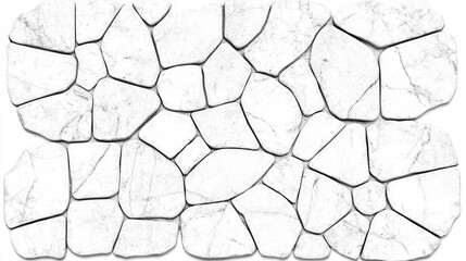 Poster - White Marble Stone Mosaic Tile Texture Background