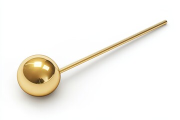 Wall Mural - Gold spherical object on a long slender rod