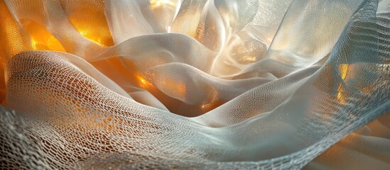Abstract Texture of Sheer Fabric
