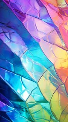 Wall Mural - Iridescent foil texture pack Holographic background overlay