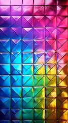 Poster - Iridescent foil texture pack Holographic background overlay