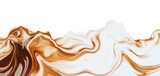 Mix of coffee with milk splash isolated on transparent background
