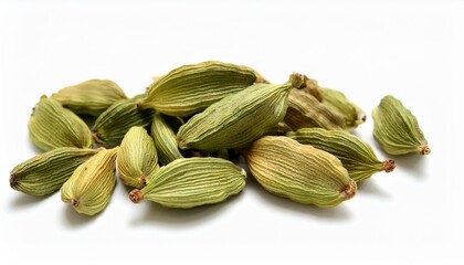 Wall Mural - A close-up of green cardamom pods.