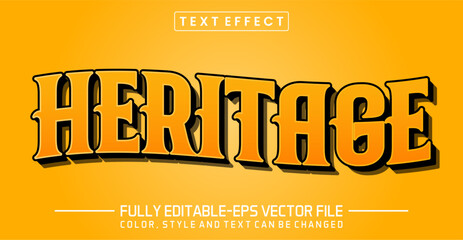 Poster - Heritage font Text effect editable