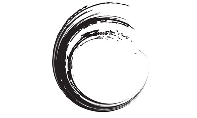 Wall Mural - circular texture. distressed uneven grunge background. abstract vector illustration. overlay to crea