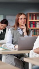 Poster - Diverse College Students Group In Classroom