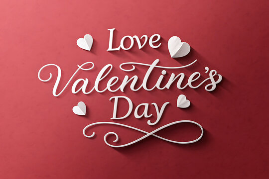 Happy Valentine's day concept. Valentines day lettering.