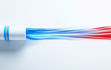 Poster - Abstract data stream flowing from pipe.