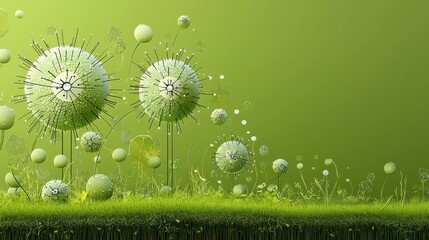 Aufkleber - Investigating hmpv virus morphology a scientific poster presentation in microbiology laboratory environment detailed analysis of structure