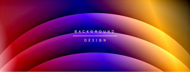 Aufkleber - Gradient and shadow wave line geometric background. Vector Illustration For Wallpaper, Banner, Background, Card, Book Illustration, landing page