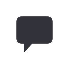 Poster - Chat bubble solid icons, minimalist vector illustration ,simple transparent graphic element .Isolated on white background