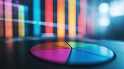 Poster - Colorful Data Visualization: Pie Chart and Bar Graph
