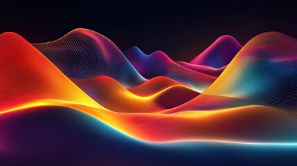 Poster - Layers of abstract glowing lines forming a decision matrix.