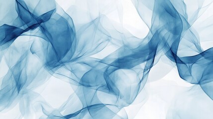Poster - Artistic light blue pattern with overlapping shapes and delicate contrasts.