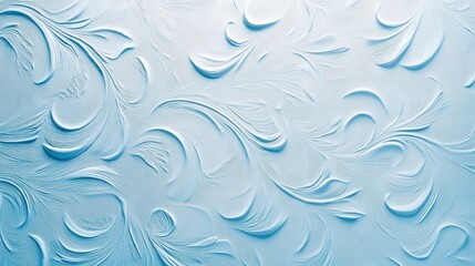 Poster - Embossed blue texture with raised patterns, providing a tactile and sophisticated look, on solid white background.