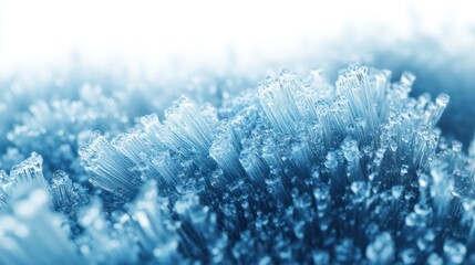 Poster - Frosty blue texture with a matte finish, evoking a wintry and chilled visual style, on solid white background.