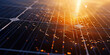 © xartproduction - Close up of a solar panel at sunrise