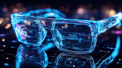 Poster - Glasses with a holographic interface for personalized digital education.