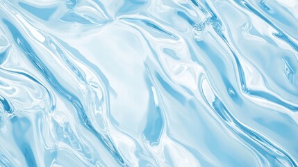 Poster - Glossy light blue background with a subtle shine and reflective highlights, perfect for modern applications, on solid white background.