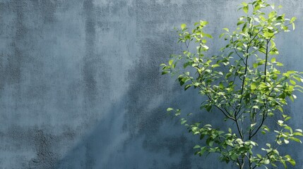 Poster - Light blue concrete wall texture with subtle imperfections and depth.