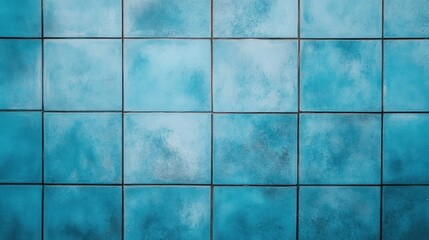 Poster - Minimalist blue background with a smooth surface and no distractions.