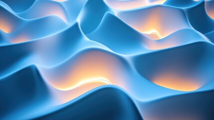 Poster - Modern blue background with sleek gradients and glowing edges.