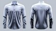 © Srinard - Soft blue button up shirt mockup template featuring front and back perspectives on a clean minimalist backdrop for professional product showcase and stylish apparel design