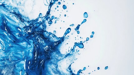 Poster - Textured blue background with subtle grains, creating a professional and elegant aesthetic, on solid white background.