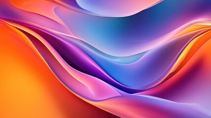 Poster - Abstract technology featuring gradient color effects in connection themes.