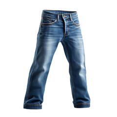 Wall Mural - jeans advertisement isolated on white background full depth of field