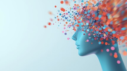 Poster - Abstract representation of ai evolution timeline digital art conceptual space contemporary view mindful creativity